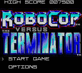 RoboCop versus The Terminator Title Screen